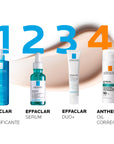 La Roche Posay Anthelios Oil Correct FPS 50+, Protector solar facial para piel grasa, 50ml