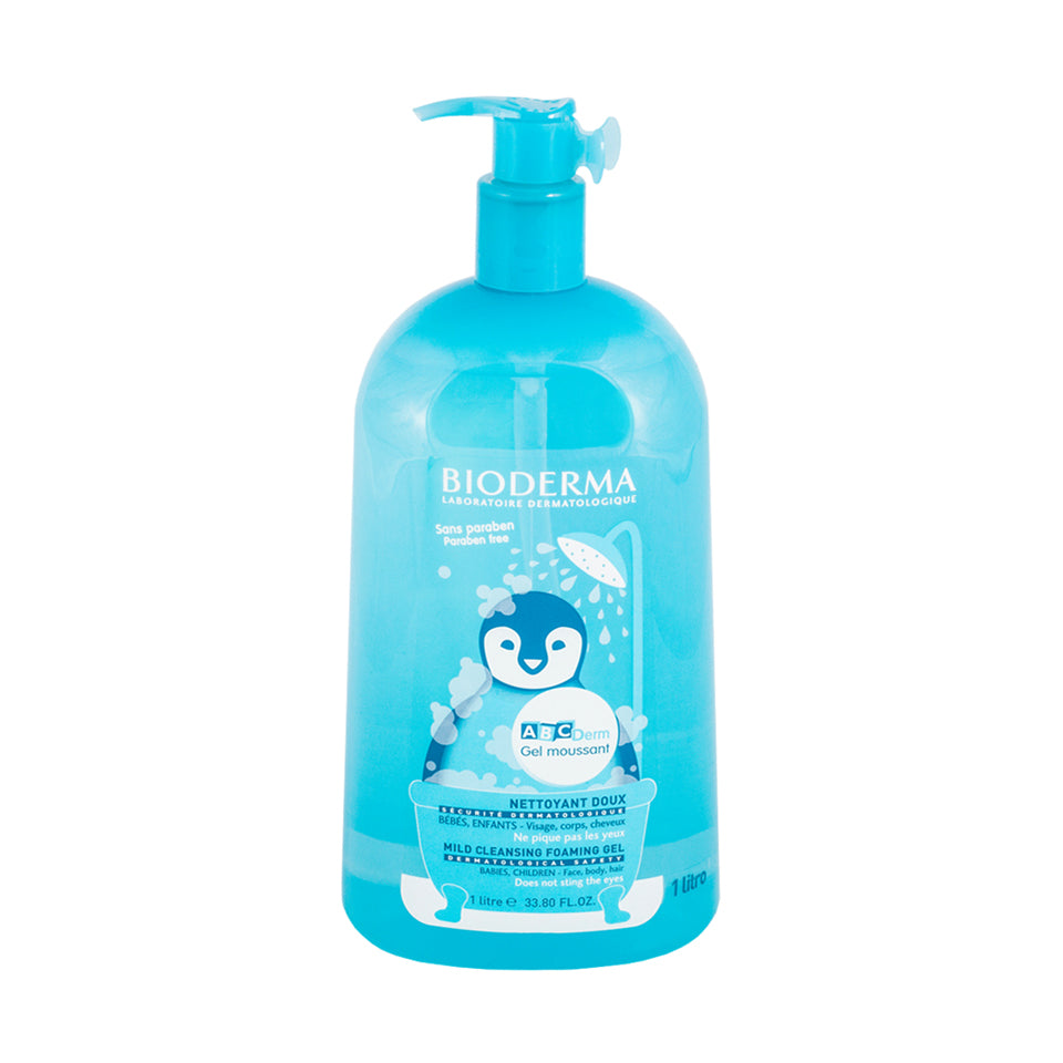 Bioderma ABCDerm Gel Moussant, Gel limpiador para bebé, 1L