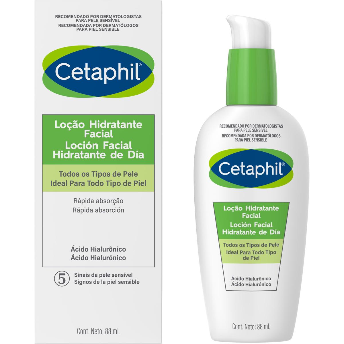 Cetaphil, Loción facial hidratante de día, 88ml