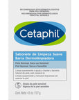 Cetaphil, Barra dermolimpiadora para piel sensible, 127gr