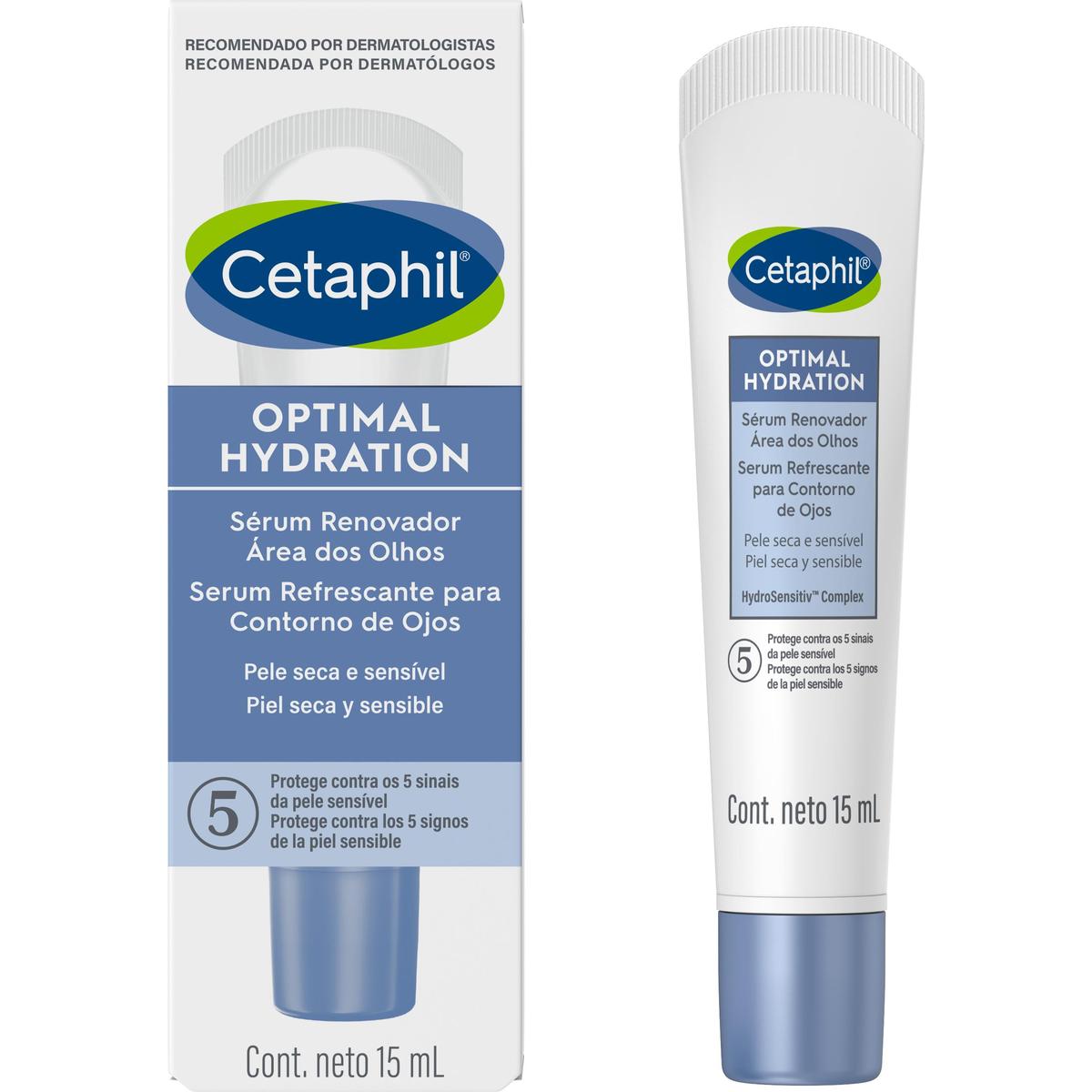 Cetaphil Optimal Hydration, Sérum refrescante para el contorno de ojos, 15ml