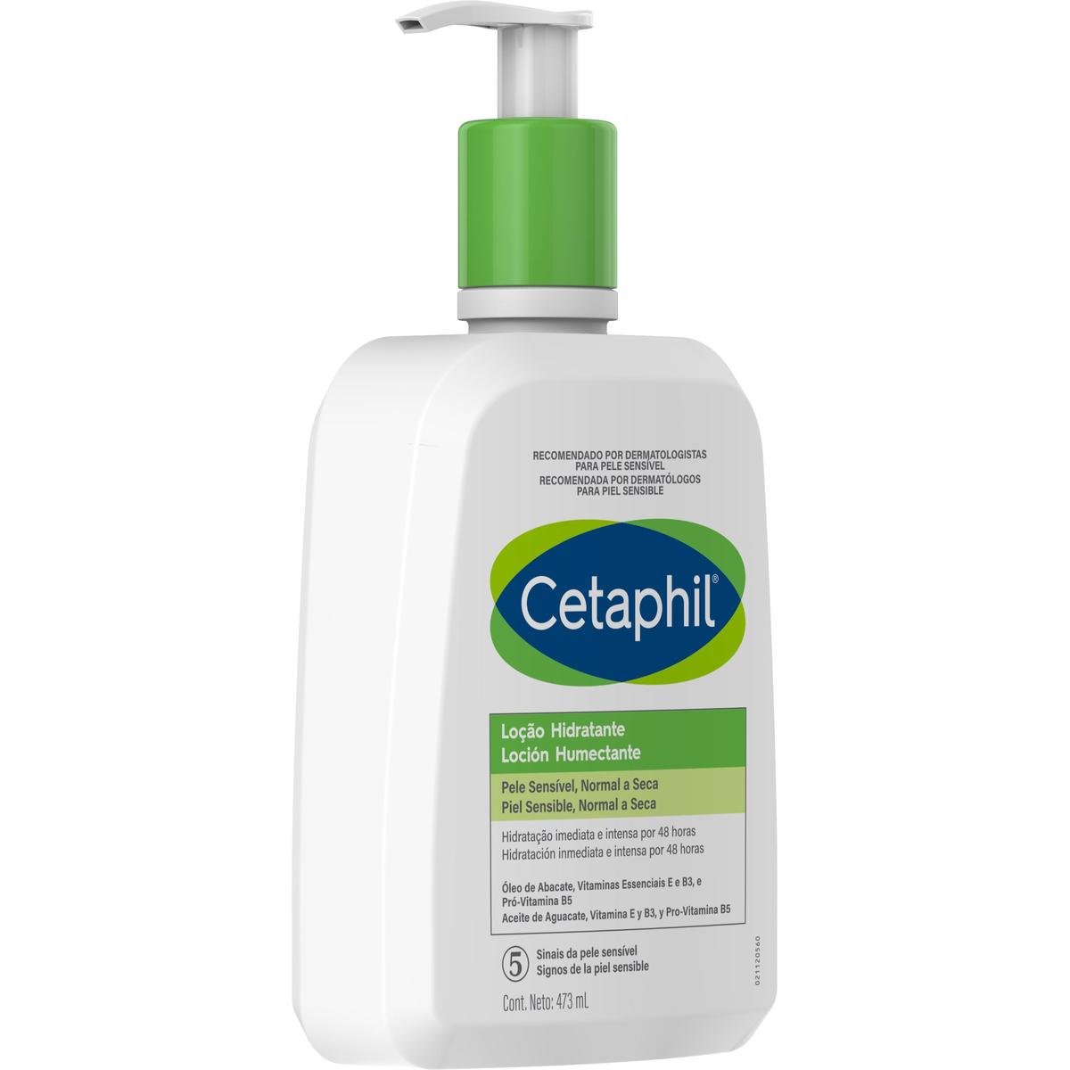 Cetaphil, Loción humectante facial y corporal, 473ml