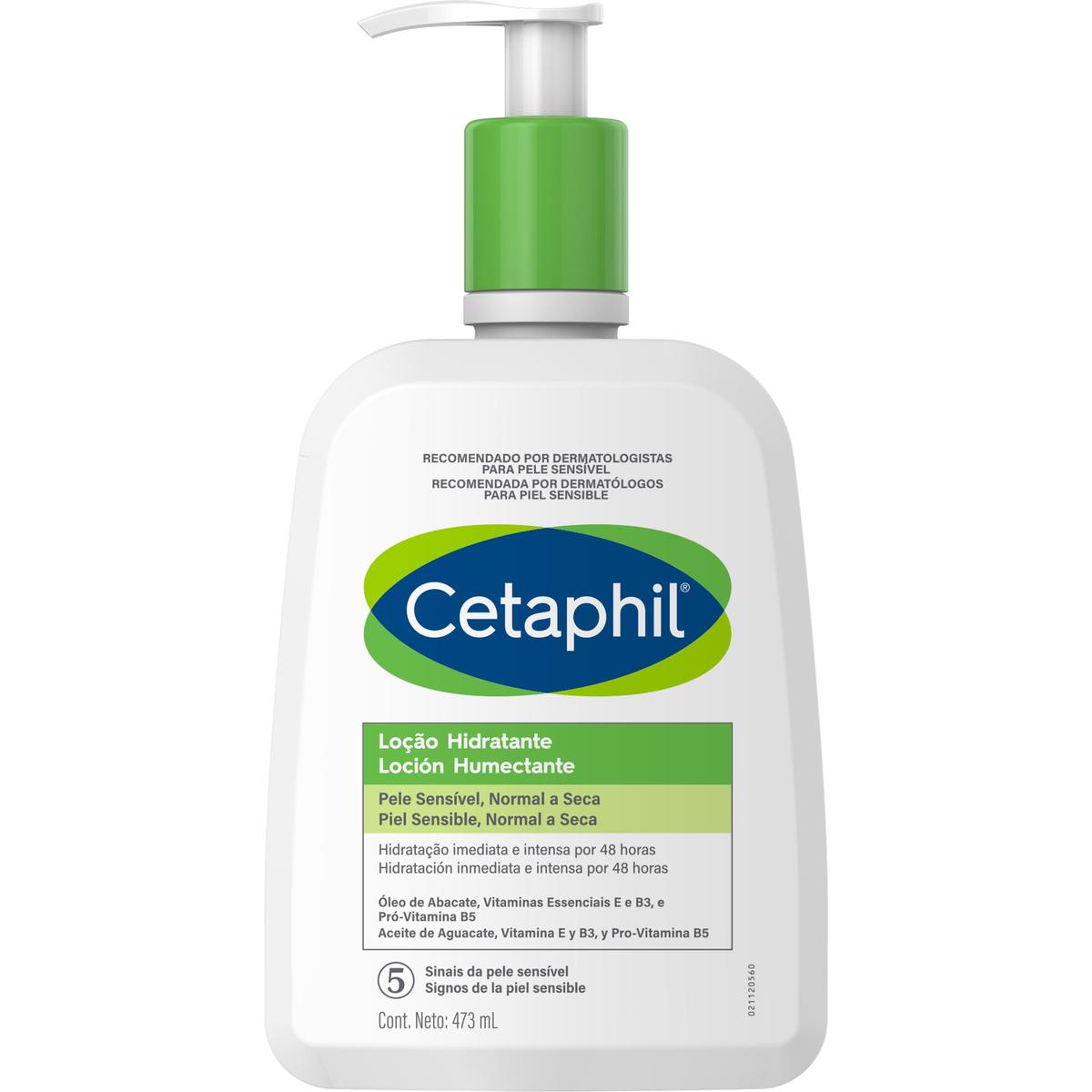 Cetaphil, Loción humectante facial y corporal, 473ml