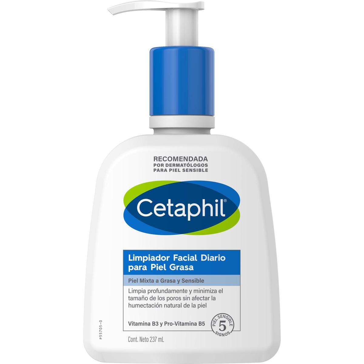 Cetaphil, Limpiador facial para piel grasa, 237ml