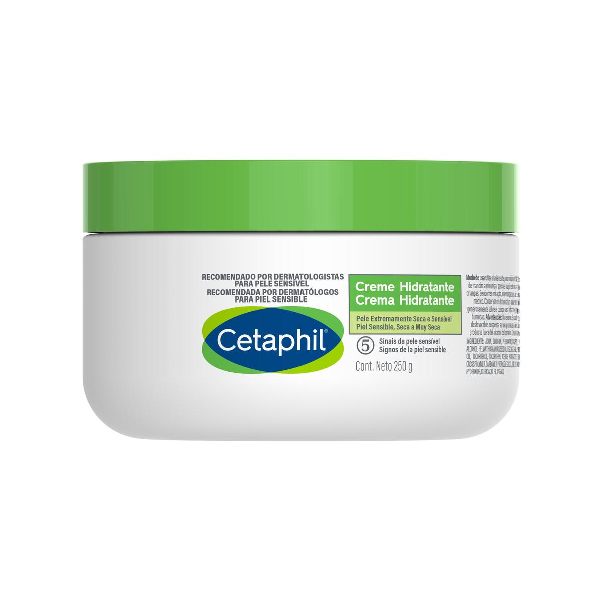 Cetaphil, Crema hidratante para piel sensible, 250gr