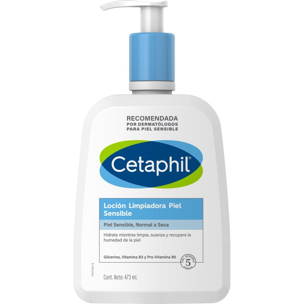 Cetaphil, Loción limpiadora para piel sensible, 473ml
