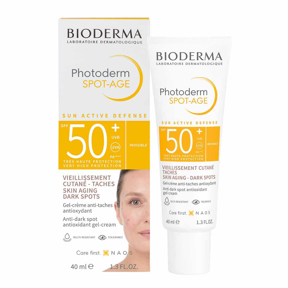 Bioderma Photoderm Spot-Age FPS 50+, Protección solar facial anti-edad, 40ml
