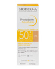 Bioderma Photoderm Aquafluido FPS 50+ Tono Dorado, Protección solar facial con color, 40ml