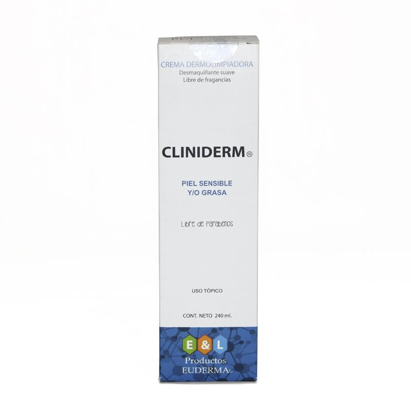 Euderma Cliniderm crema dermolimpiadora desmaquillante 240 ml.