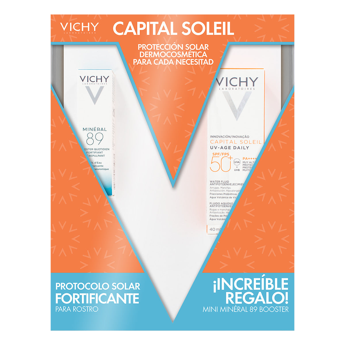Vichy Kit Capital Soleil Protector Solar 50ml + Mineral 89 Booster 10ml