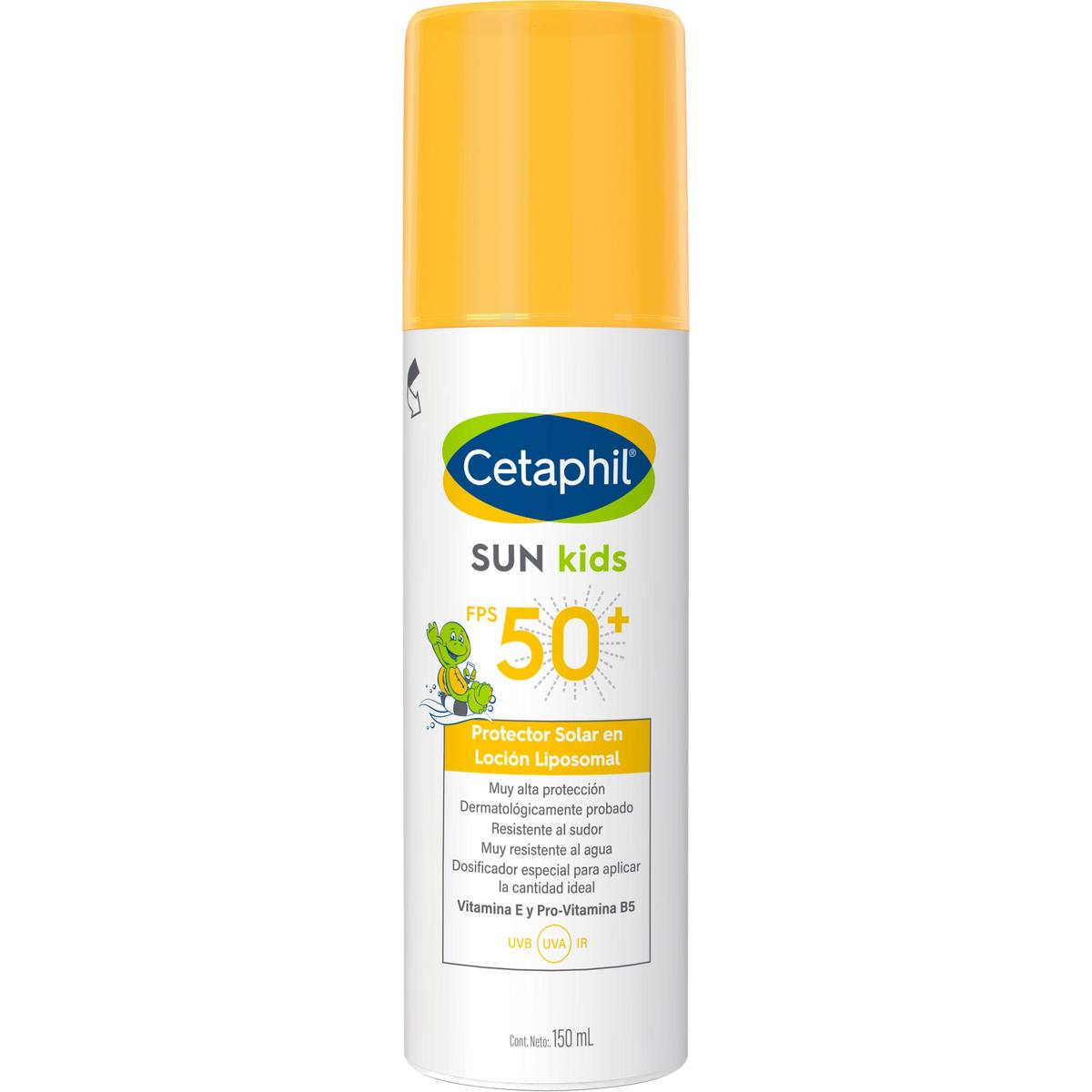 Cetaphil Sun Kids FPS50+, Protector solar para niños, 150ml