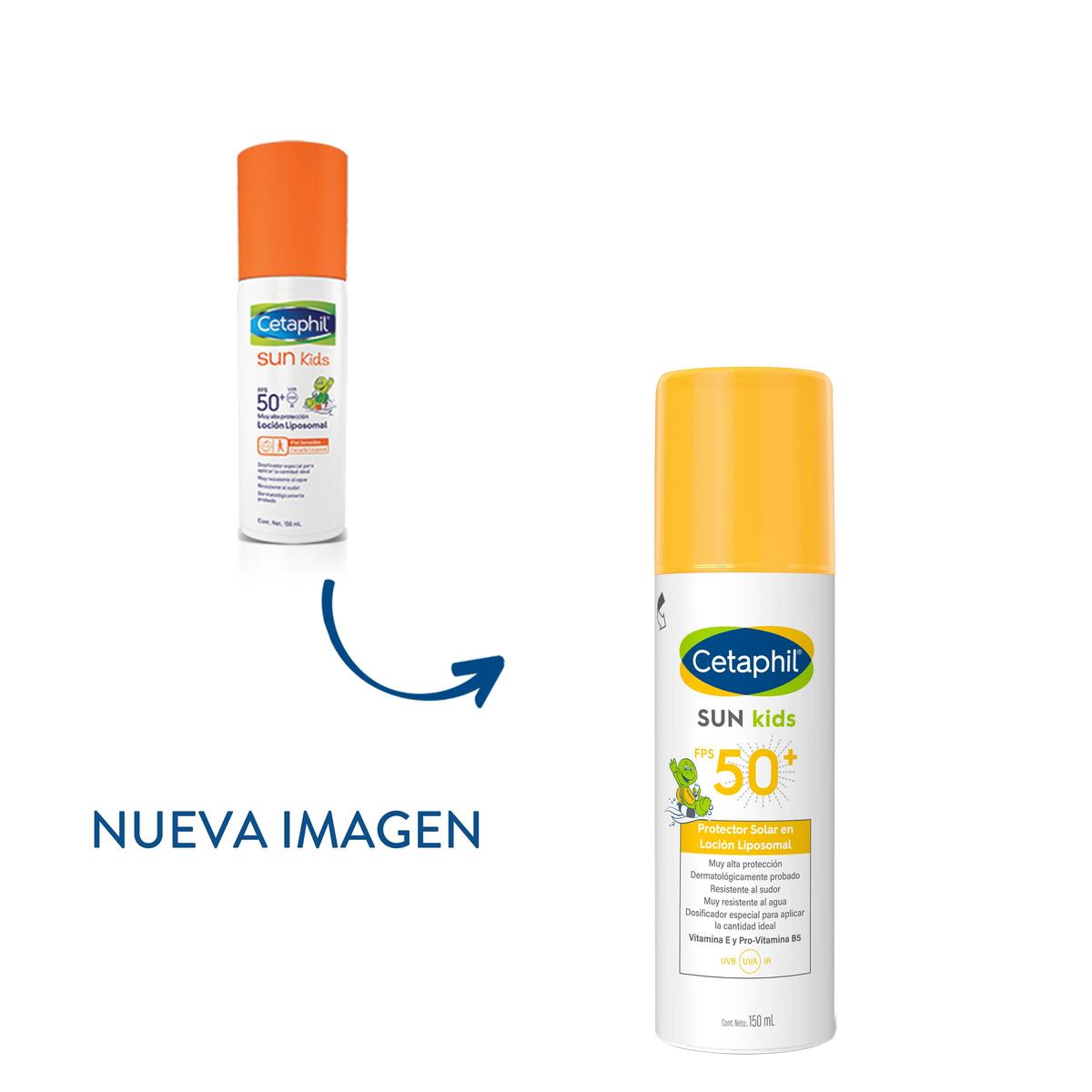 Cetaphil Sun Kids FPS50+, Protector solar para niños, 150ml