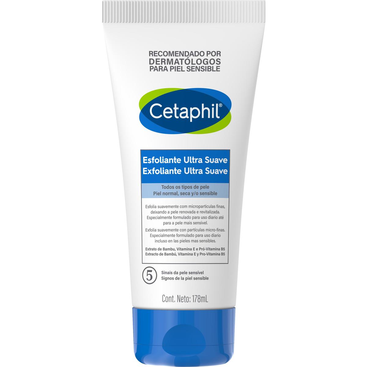 Cetaphil, Exfoliante diario ultra suave, 178ml
