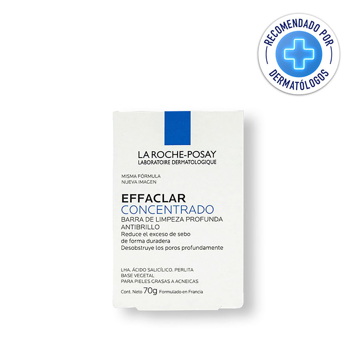 La Roche Posay effaclar barra concentrado, barra limpiadora de piel grasa 70g.