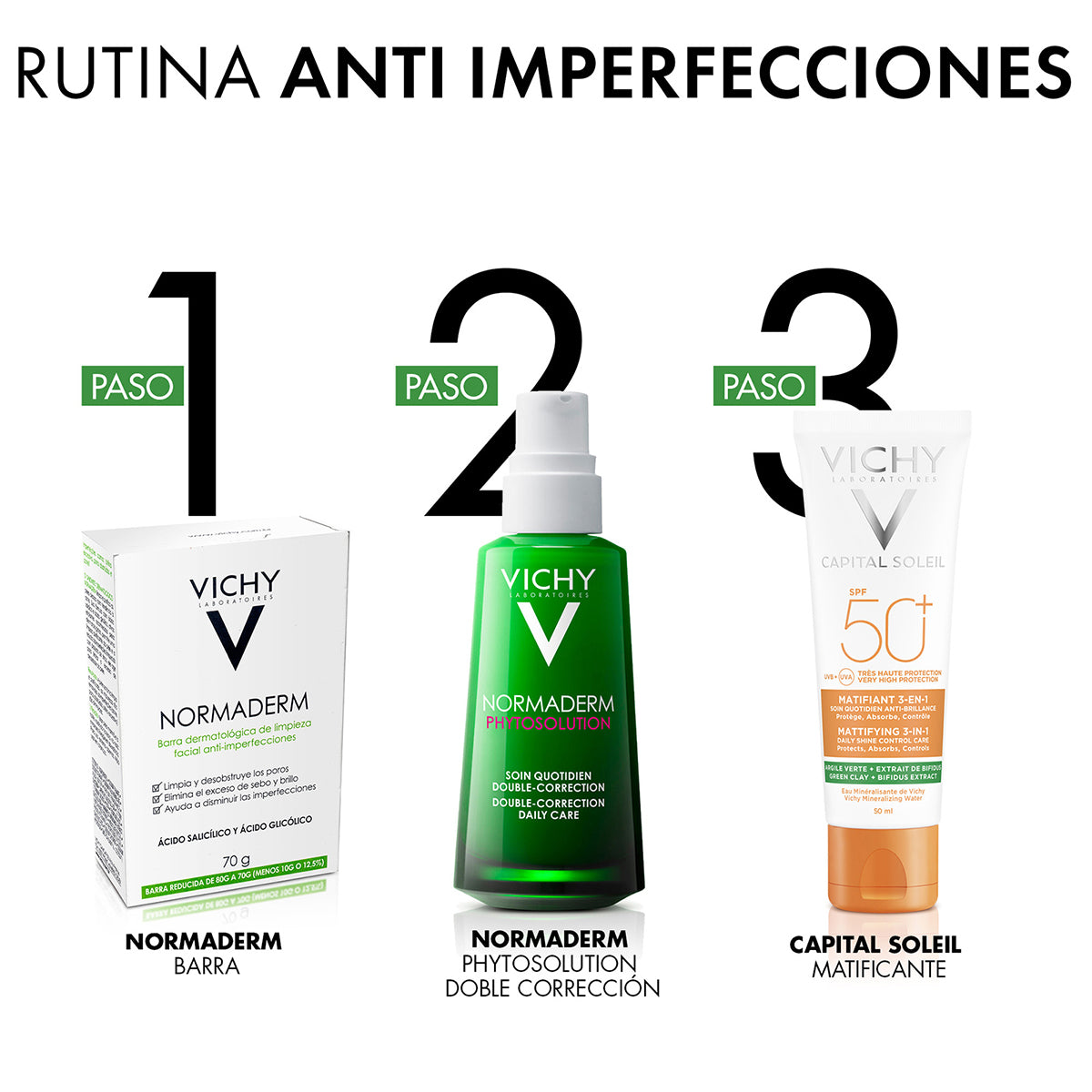 Vichy normaderm barra limpiadora facial 70g.