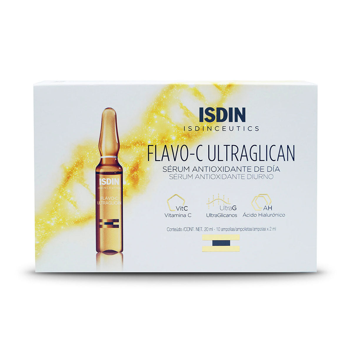 Isdin Isdinceutics Flavo-C Ultraglican, Serum antioxidante de dia 10x2ml.