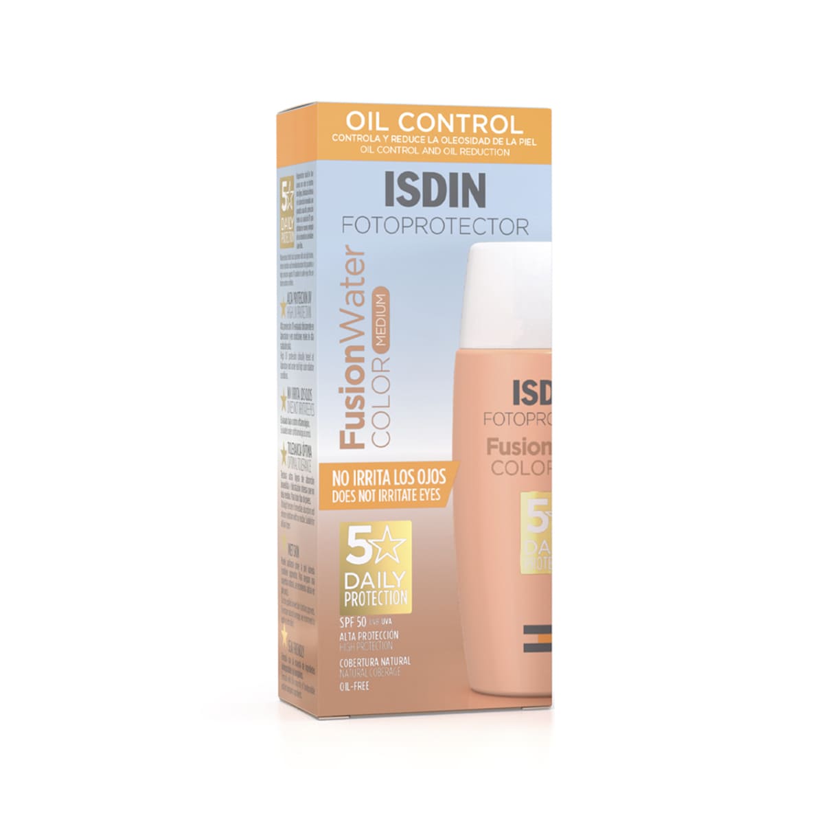 Isdin  Fotoprotector ISDIN Fusion Water FPS50+ Color Medio 50ml.