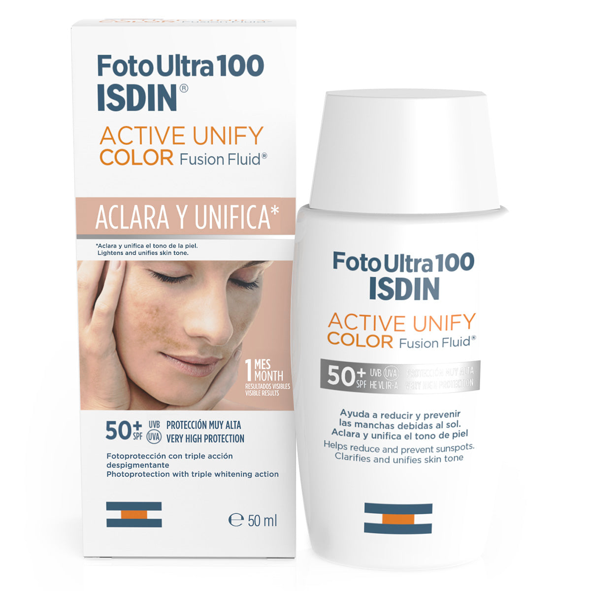 Isdin  Foto Ultra 100 Active Unify Color SPF50+ Fusion Fluid 50ml.