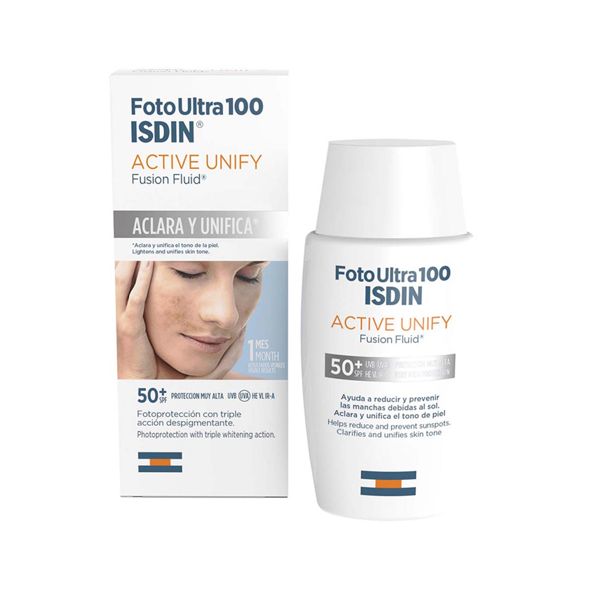 Isdin Foto Ultra 100 ISDIN Active Unify Color Fusion Fluid SPF 50+ Sin color 50ml.