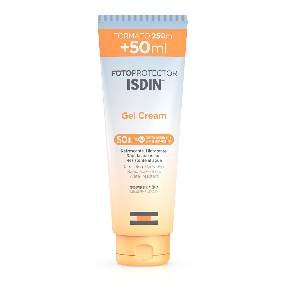 Isdin  Fotoprotector Isdin 50+ Gel Crema, Alta protección solar para toda la familia 250ml.