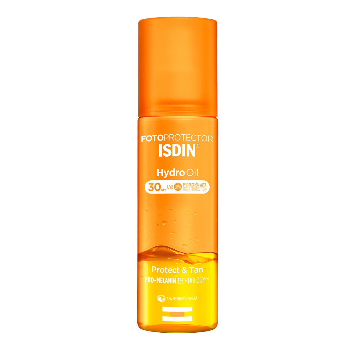 Isdin Fotoprotector Isdin Hydro Oil SPF 30, bifásico que protege y broncea la piel 200ml.