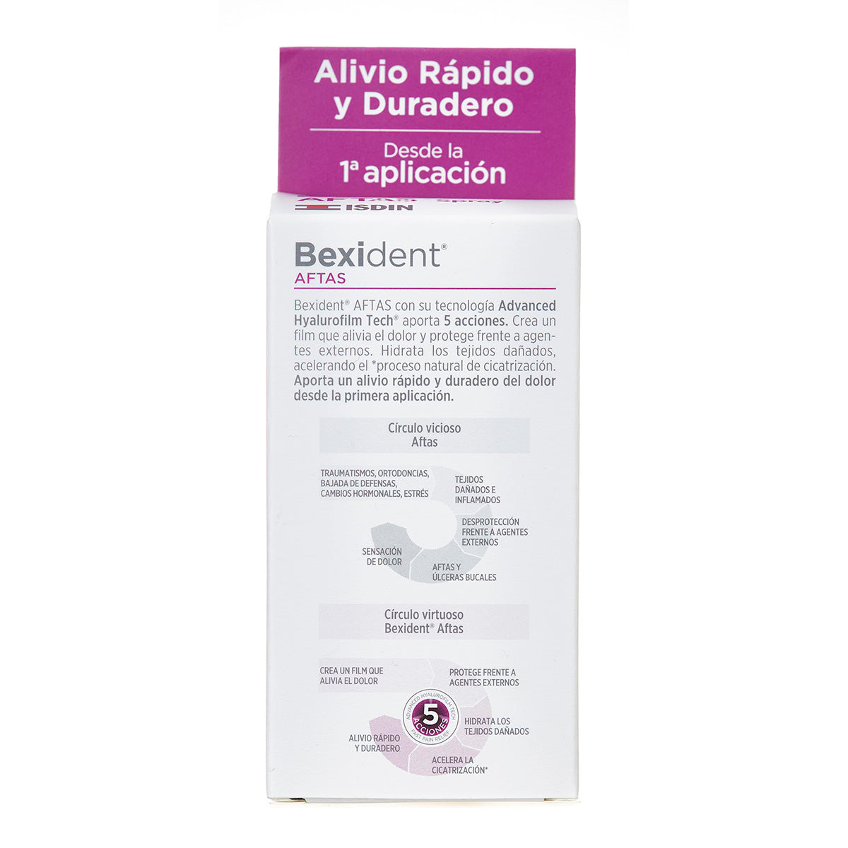 Isdin Bexident Aftas Spray Bucal , alivio rápido y duradero desde la 1ª aplicación 15 ml.