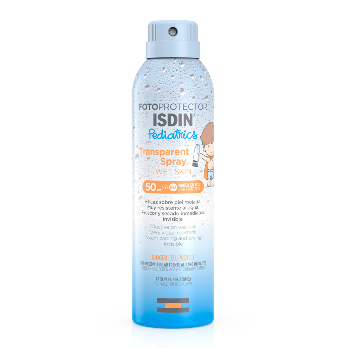 Isdin Fotoprotector isdin 50+ transp. spray wet skin pediatrics 250ml.