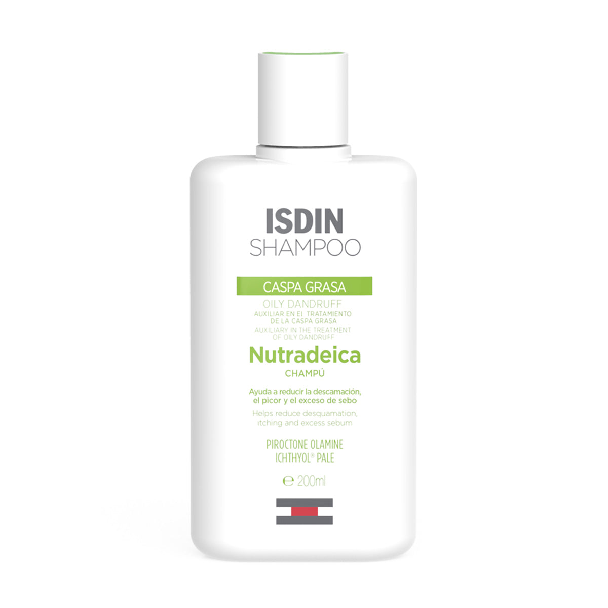 Isdin Nutradeica Shampoo Anti caspa grasa 200 ml.