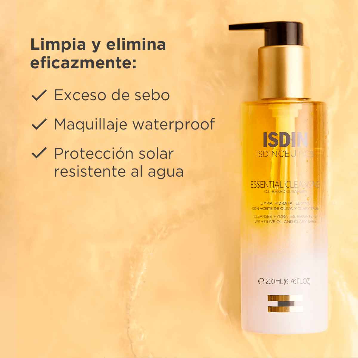 Isdin Isdinceutics Essential Cleansing, aceite limpiador 200ml.