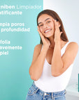 Isdin Acniben Gel Matificante, limpiador para piel grasa con tendencia acnéica 200ml.
