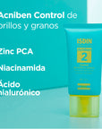 Isdin Acniben gel crema facial, control de brillo y granos 40ml.