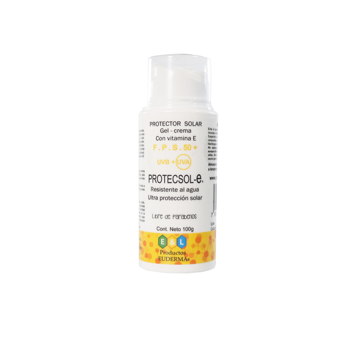 Euderma Protecsol E, fotoprotector para todo tipo de piel 100gr.