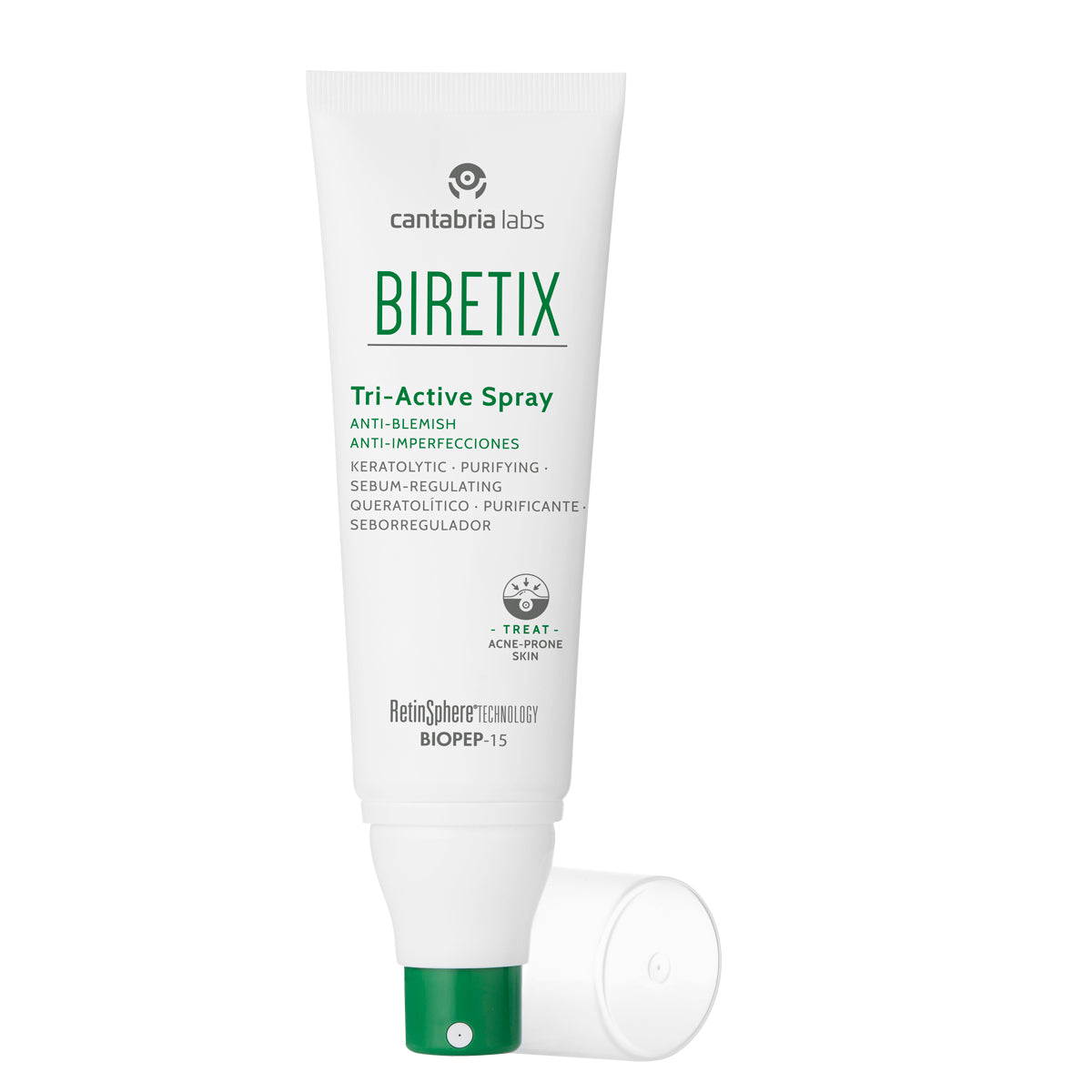 Cantabria Labs Biretix Tri-Active Spray corporal anti-acné 100ml.