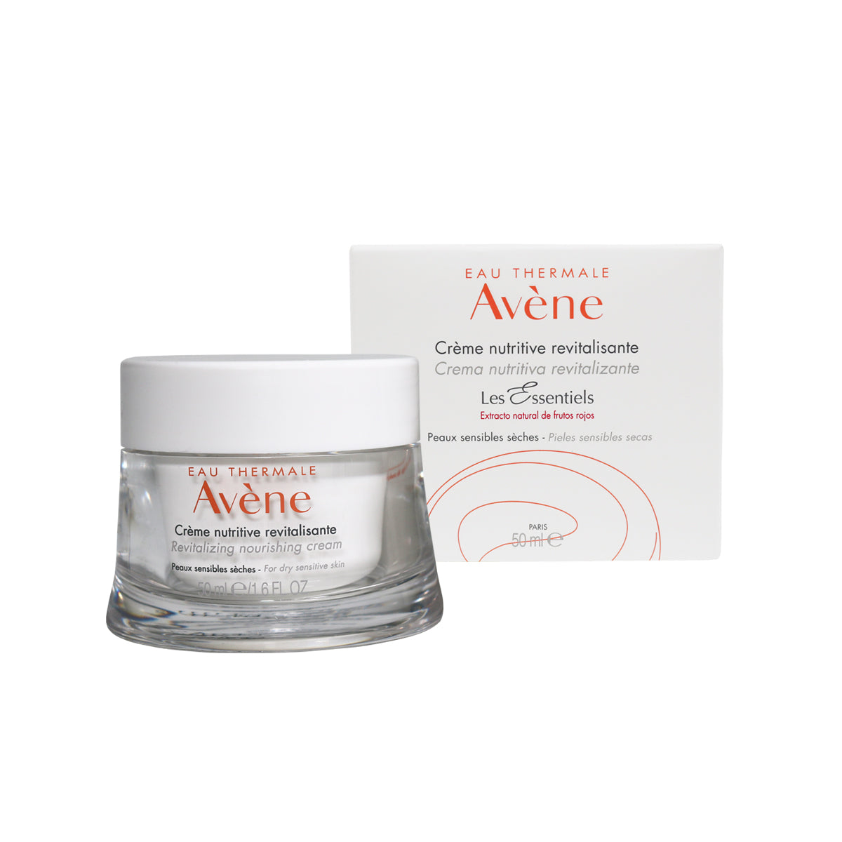 Avene Crema nutritiva revitalizante, antiedad piel seca y sensible 50 ml.