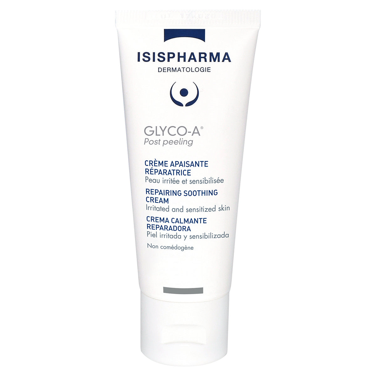 Isispharma  Glyco-A Post Peeling, Crema calmante reparadora para piel irritada y sensibilizada, 40ml