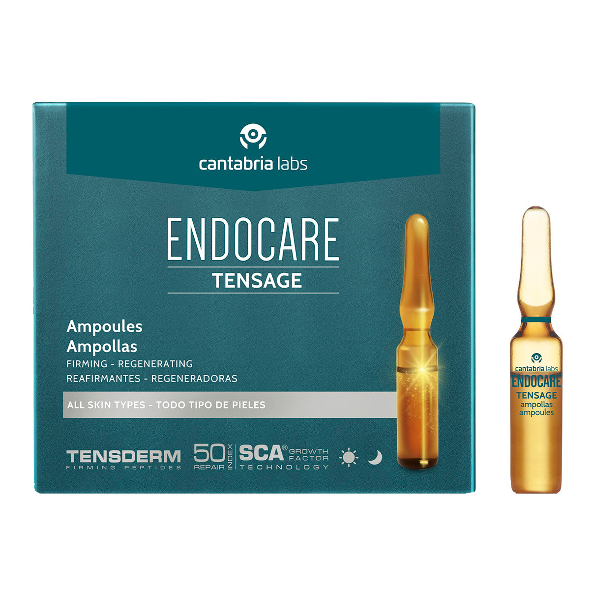 Endocare Tensage Ampollas, regeneradoras antiedad c/10 de 2ml.