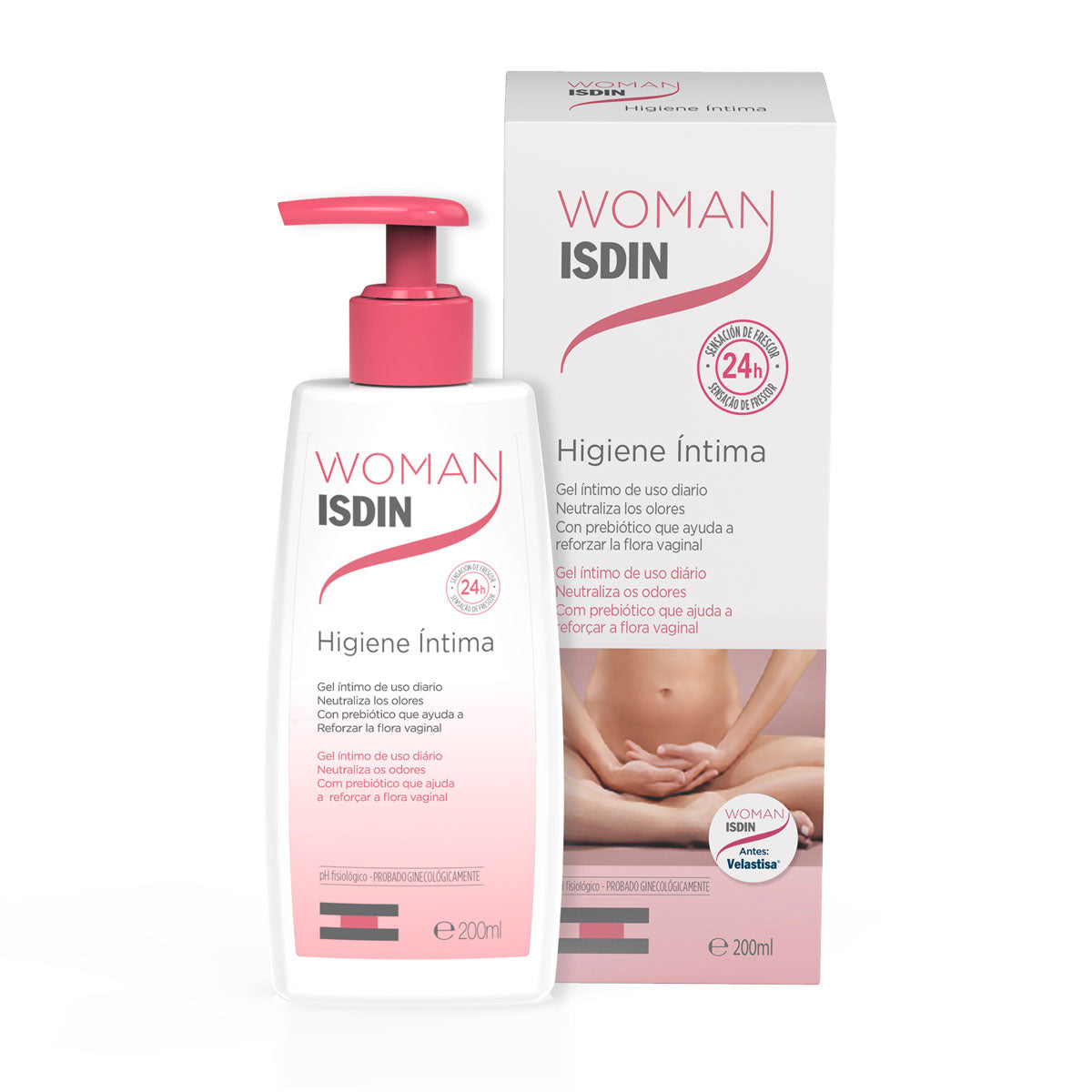 Isdin  Woman Isdin Higiene Intima, gel de limpieza de uso diario 200ml.