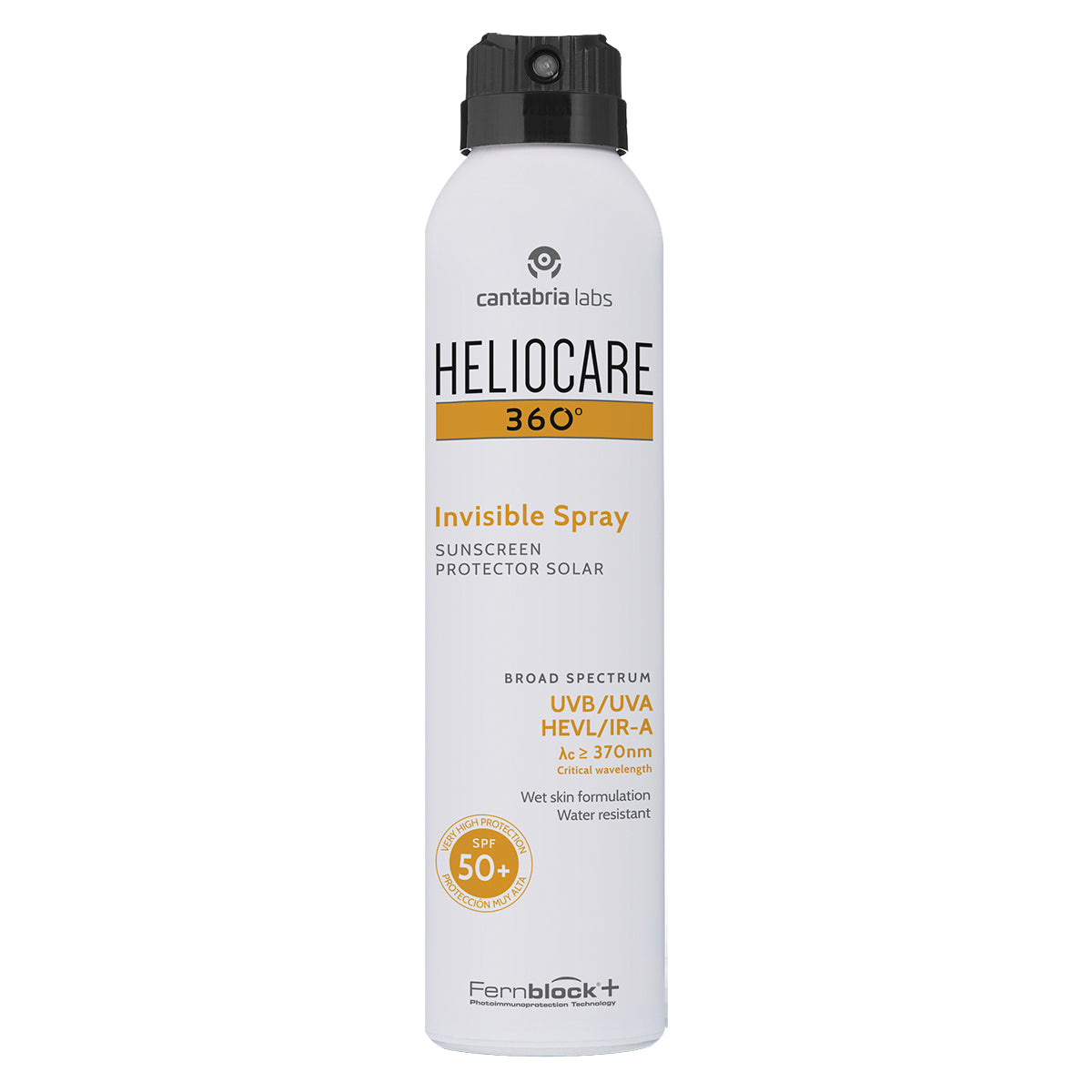 Cantabria Labs Heliocare 360° Invisible spray SPF50+ para todo tipo de pieles 200ml.