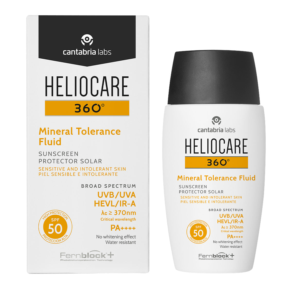 Cantabria Labs Heliocare 360° Mineral tolerance fluido para piel sensible 50ml.