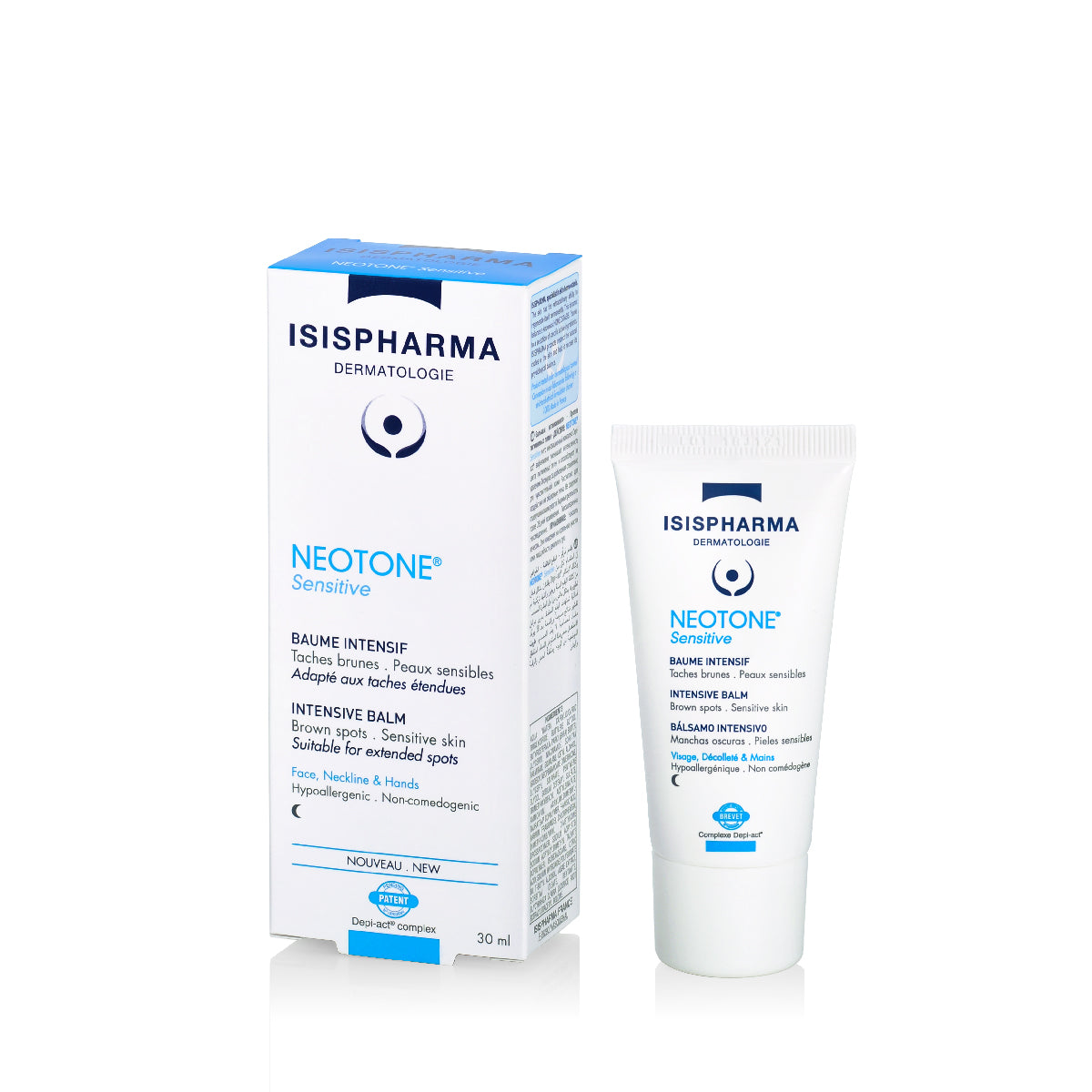 Isispharma Neotone Sensitive, Bálsamo intensivo despigmentante para piel sensible, 30ml.
