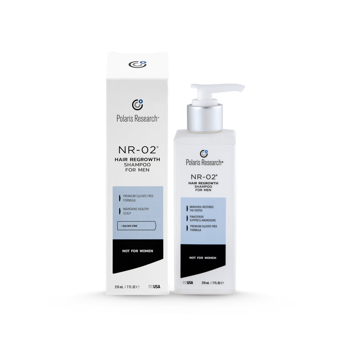 D.S Polaris NR02 Shampoo para combatir la alopecia 210ml.