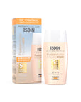Isdin Fusion Water SPF50+ Color Light, fotoprotector para todo tipo de piel 50ml.